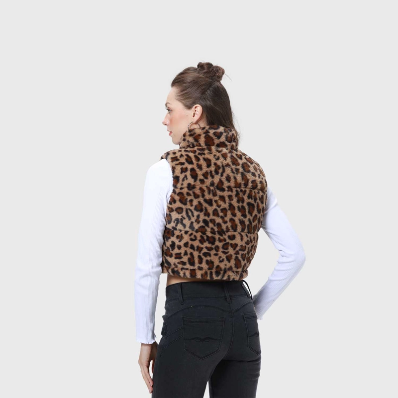 PARKA MUJER PIEL REVERSIBLE CAFE - 3