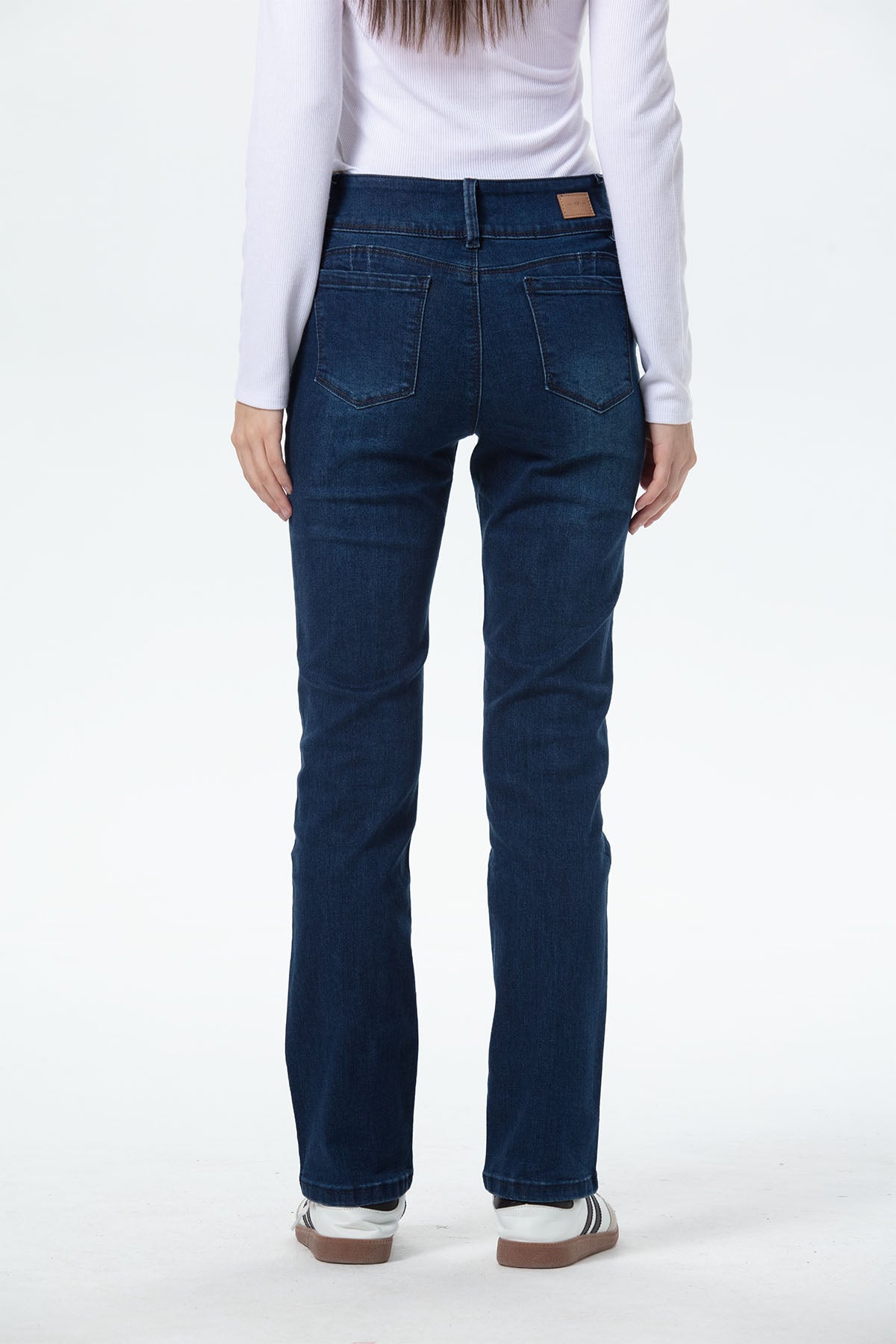 JEANS MUJER FLO CALCE RECTO AZUL OSCURO - 3
