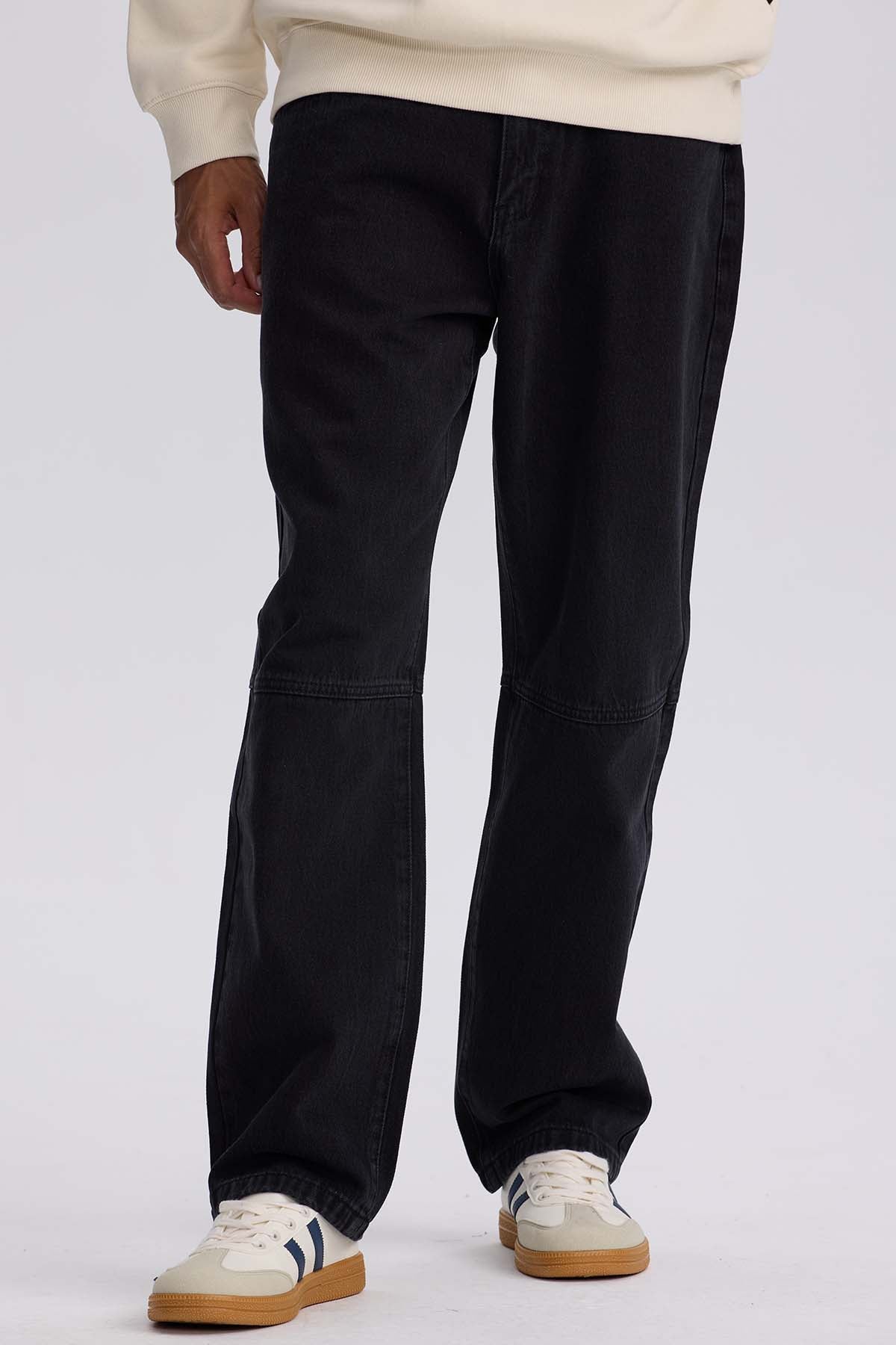 JEANS HOMBRE RETRO SKATER EN COLOR NEGRO - 1