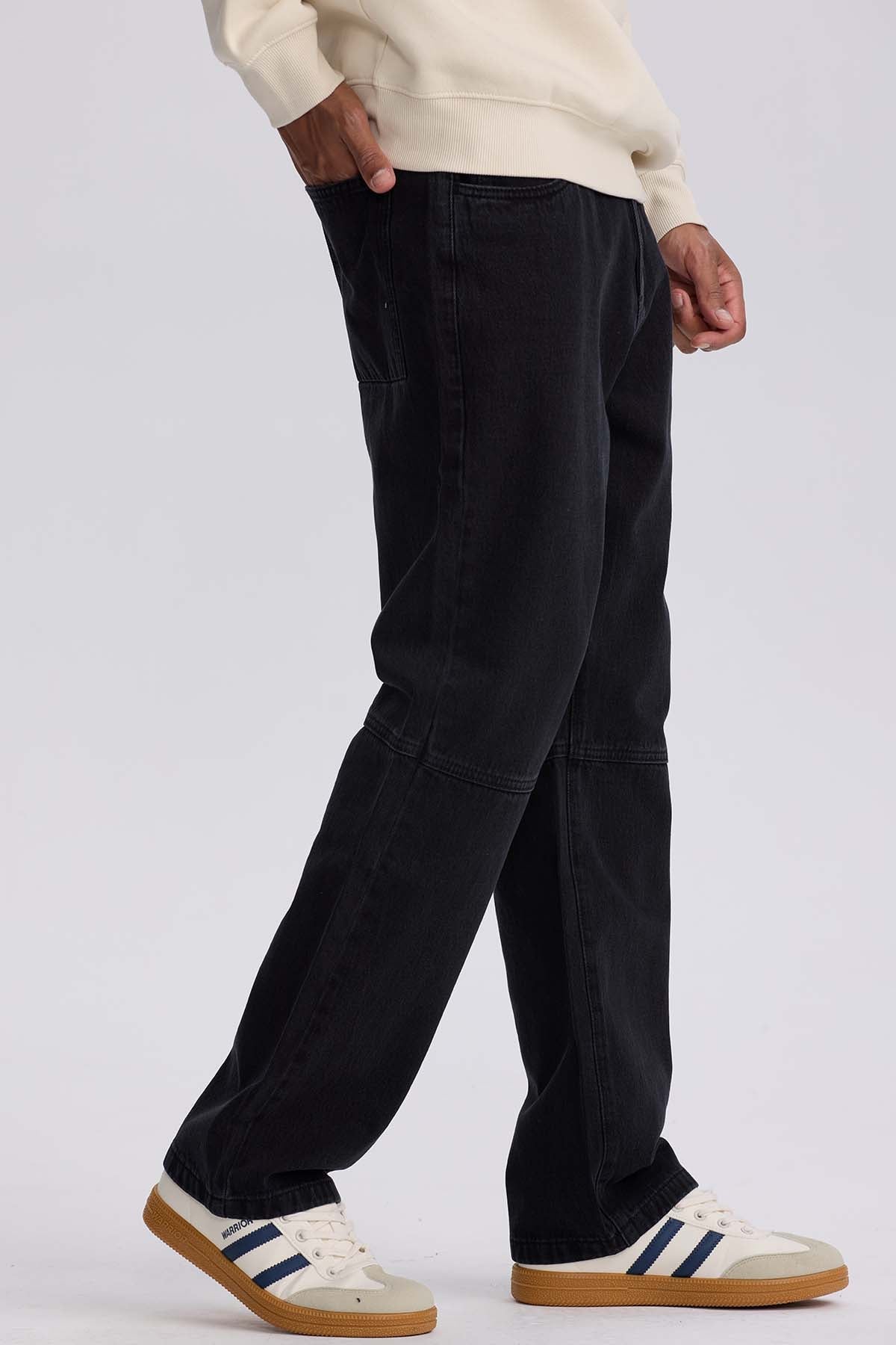 JEANS HOMBRE RETRO SKATER EN COLOR NEGRO - 2