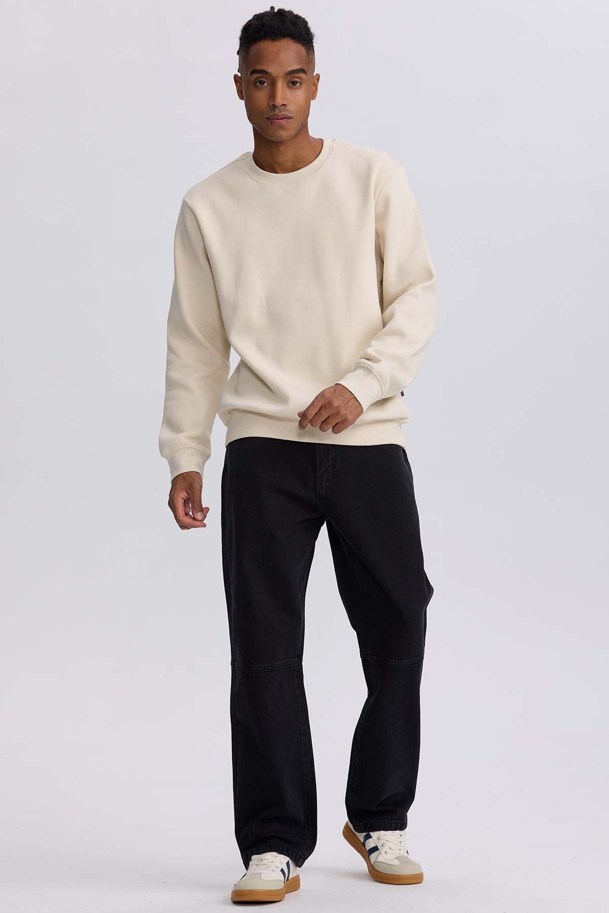 JEANS HOMBRE RETRO SKATER EN COLOR NEGRO - 4