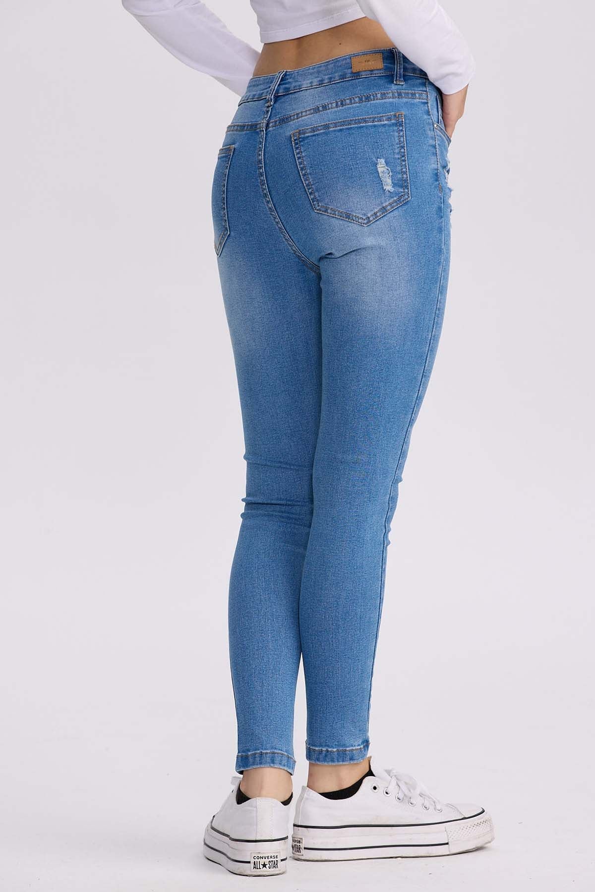 JEANS MUJER SUPER SKINNY LIA AZUL CLARO - 3