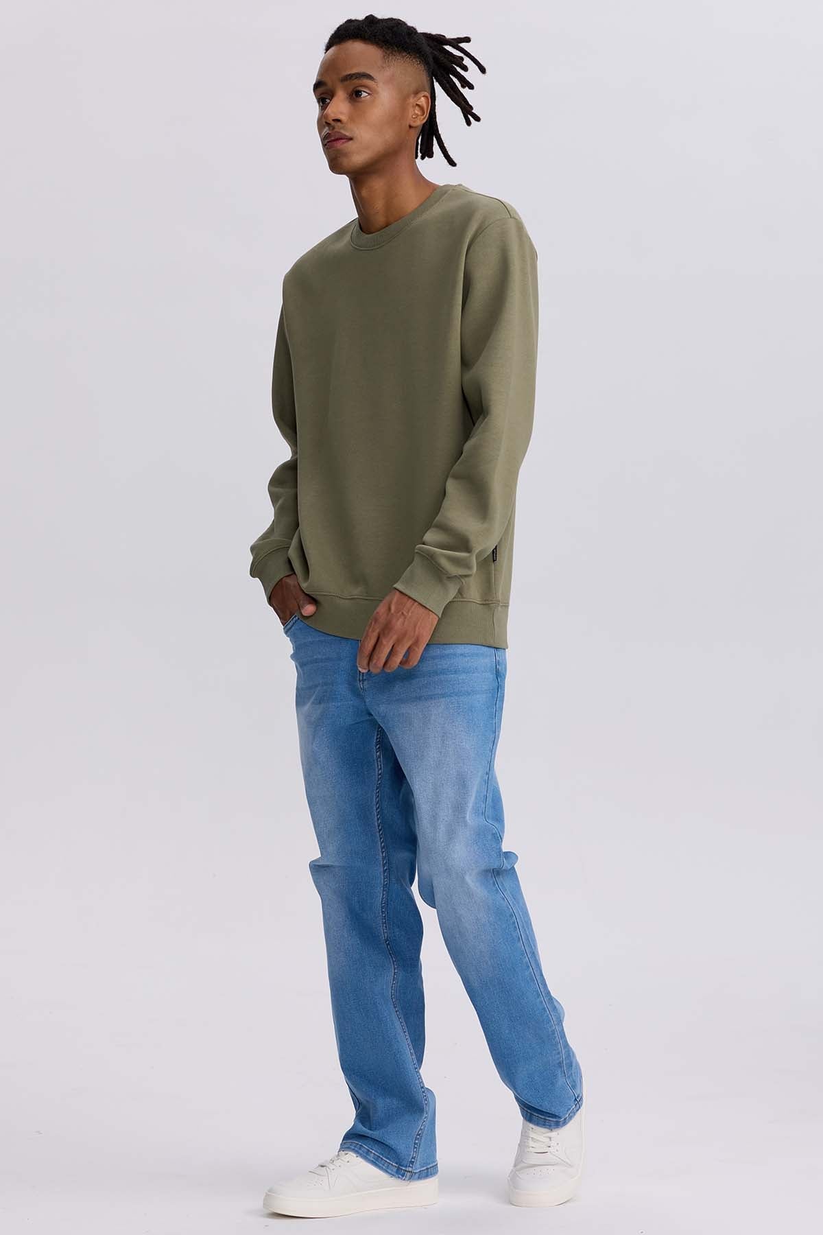 JEANS HOMBRE STRAIGHT 605 AZUL CLARO - 4