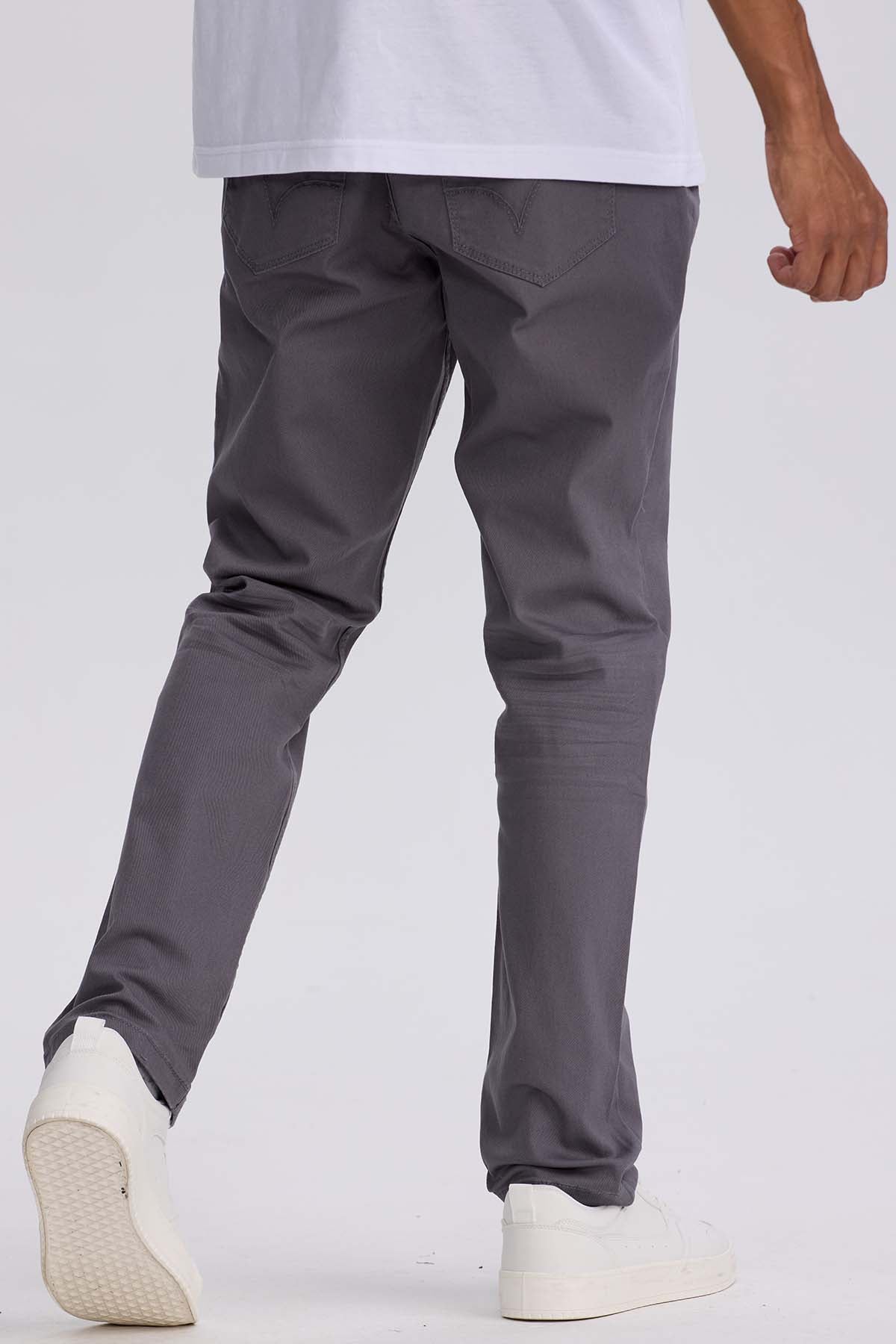JEANS HOMBRE SLIM COLOR GRIS - 2