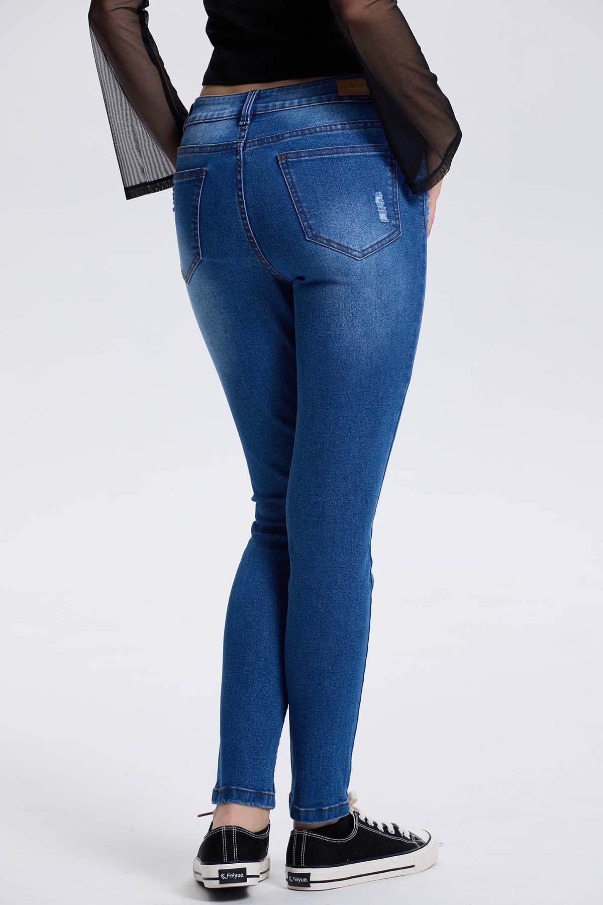 JEANS MUJER LIA SUPER SKINNY AZUL - 3