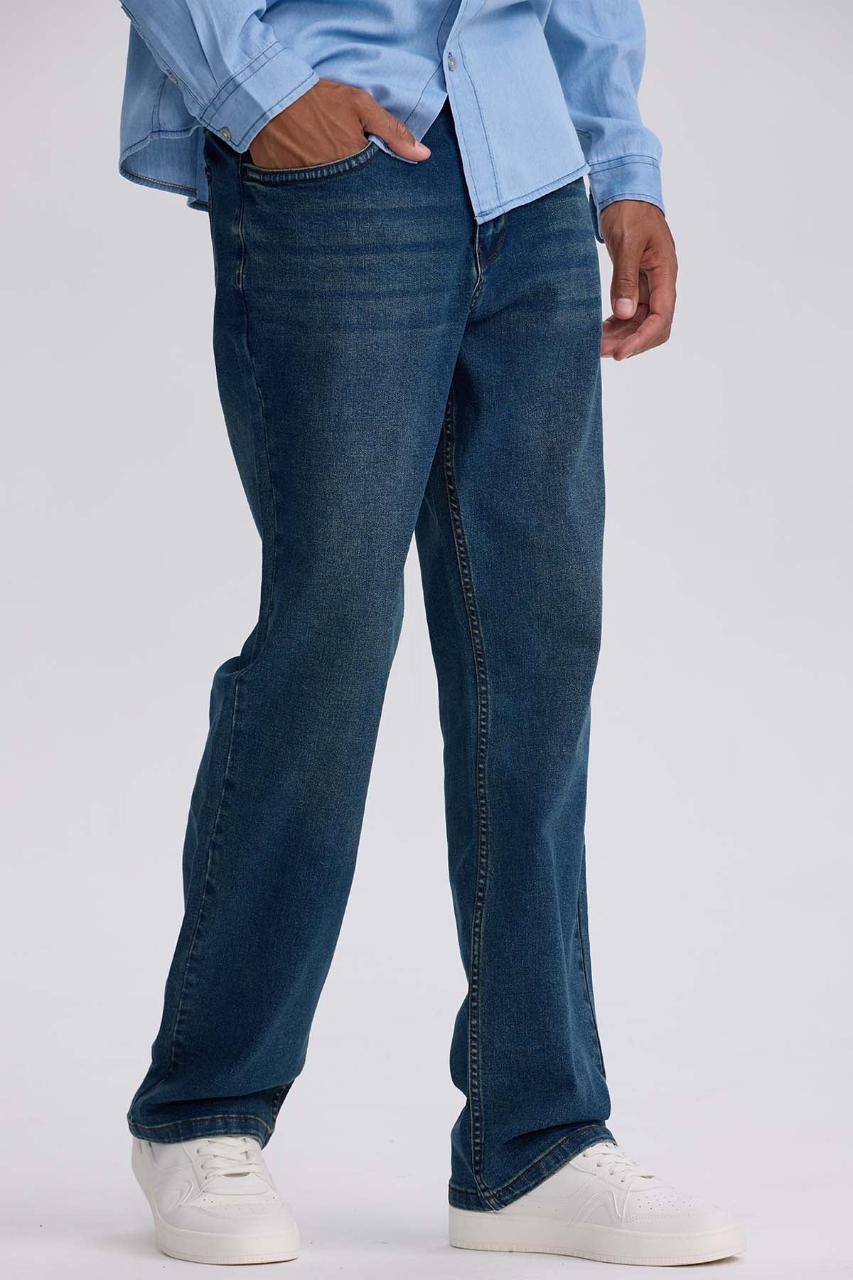 JEANS HOMBRE STRAIGHT 605 AZUL INDIGO - 1