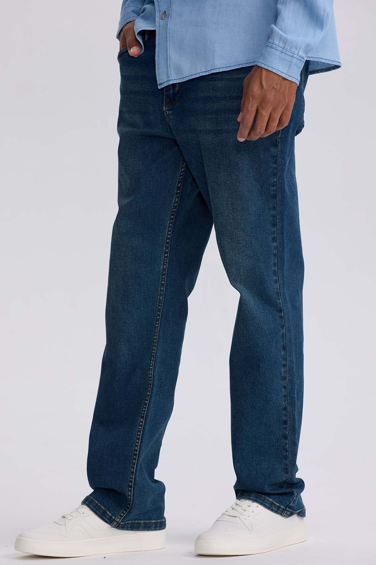 JEANS HOMBRE STRAIGHT 605 AZUL INDIGO - 2
