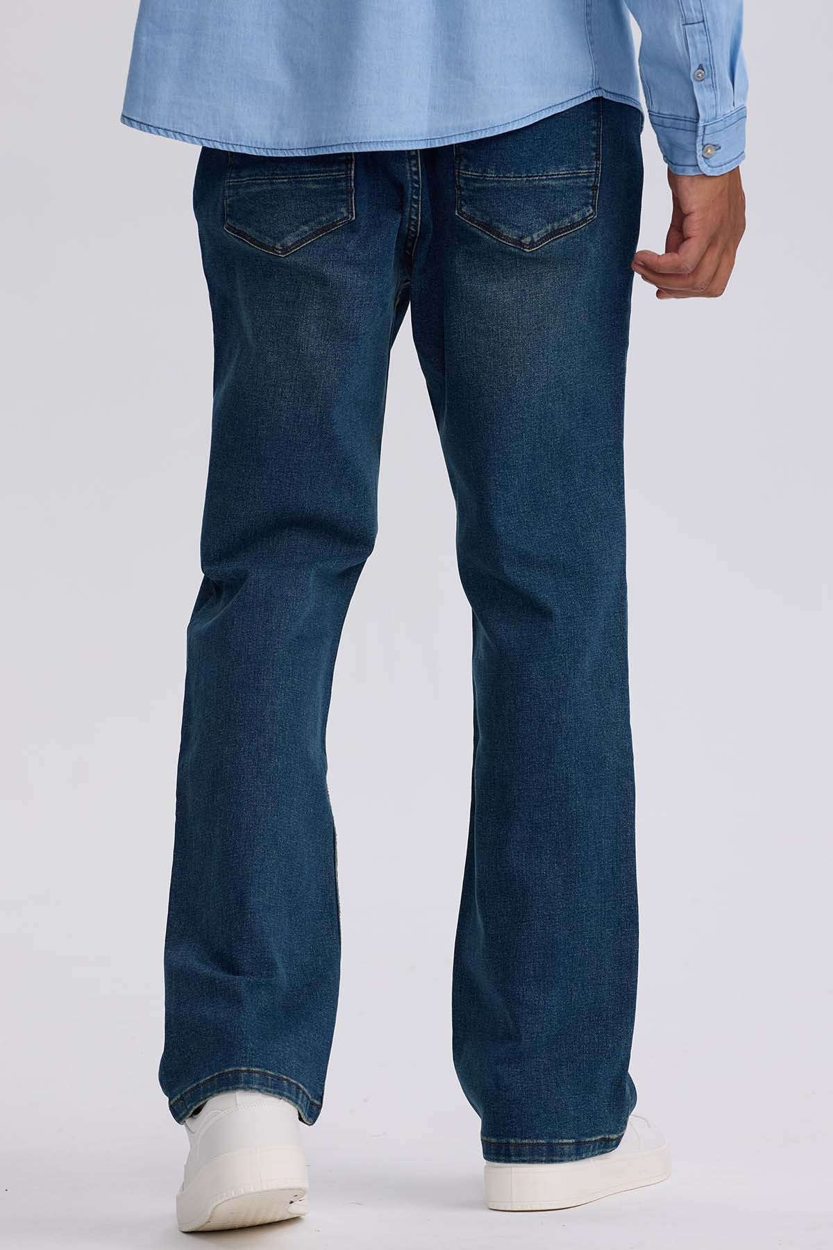 JEANS HOMBRE STRAIGHT 605 AZUL INDIGO - 3
