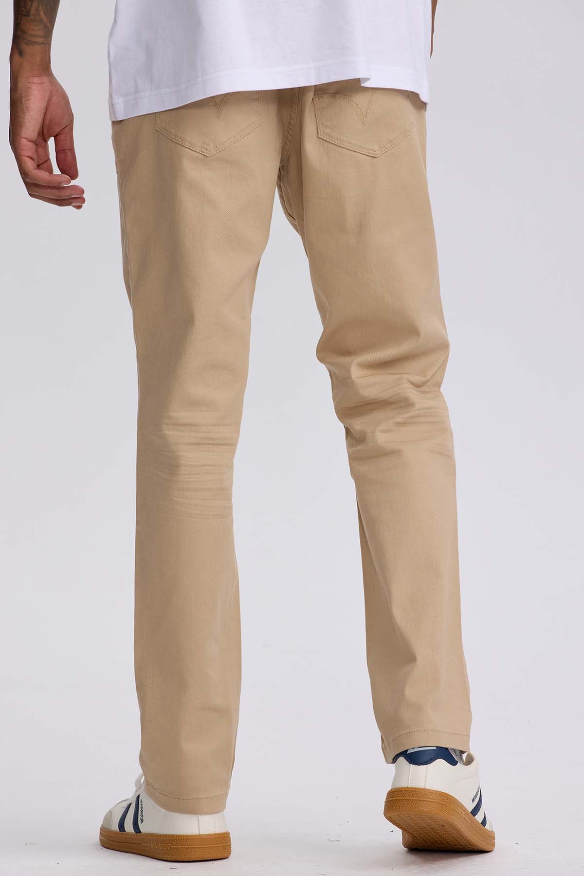 JEANS HOMBRE SLIM COLOR BEIGE - 3