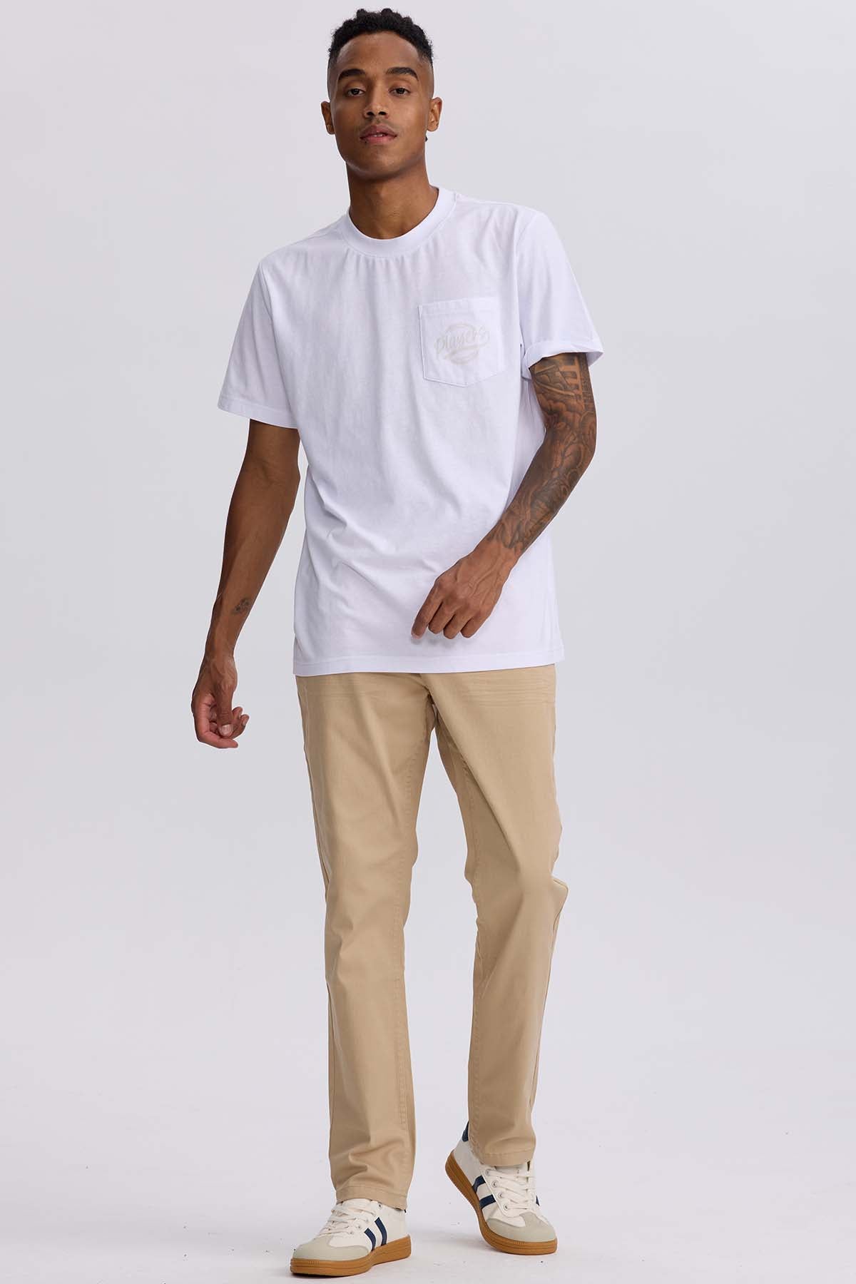 JEANS HOMBRE SLIM COLOR BEIGE - 4