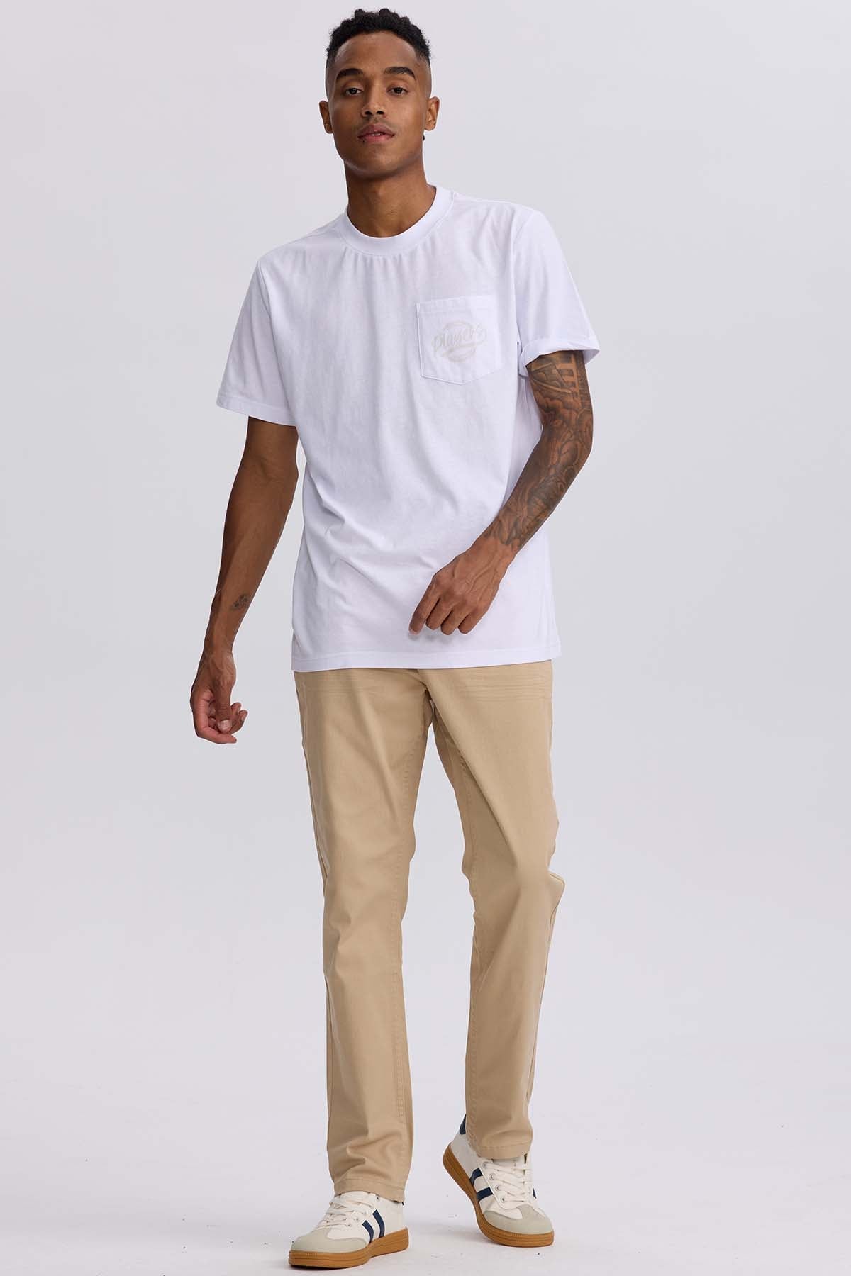 JEANS HOMBRE SLIM COLOR BEIGE - 4
