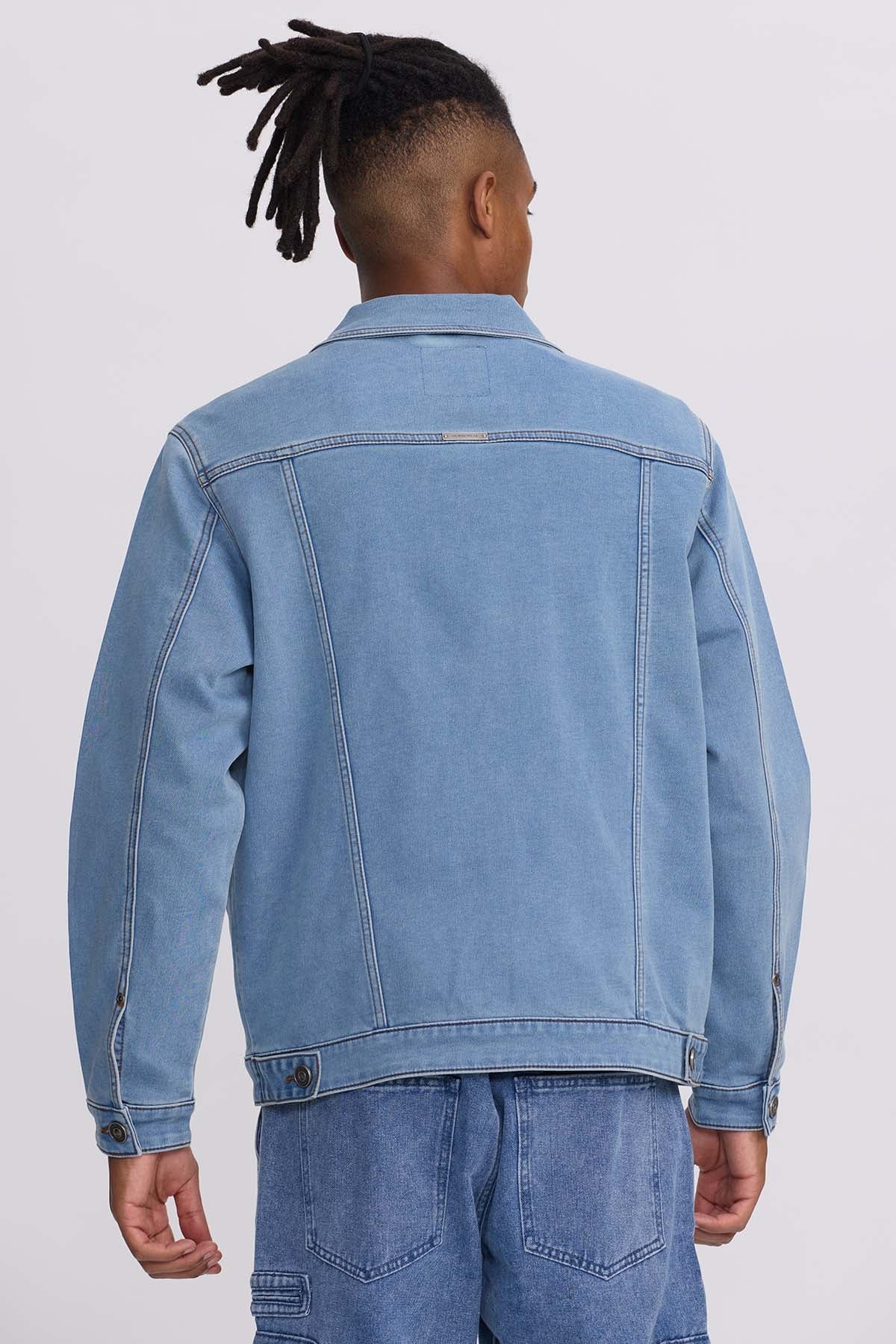 CHAQUETA HOMBRE DENIM CLÁSICO AZUL RETRO - 3