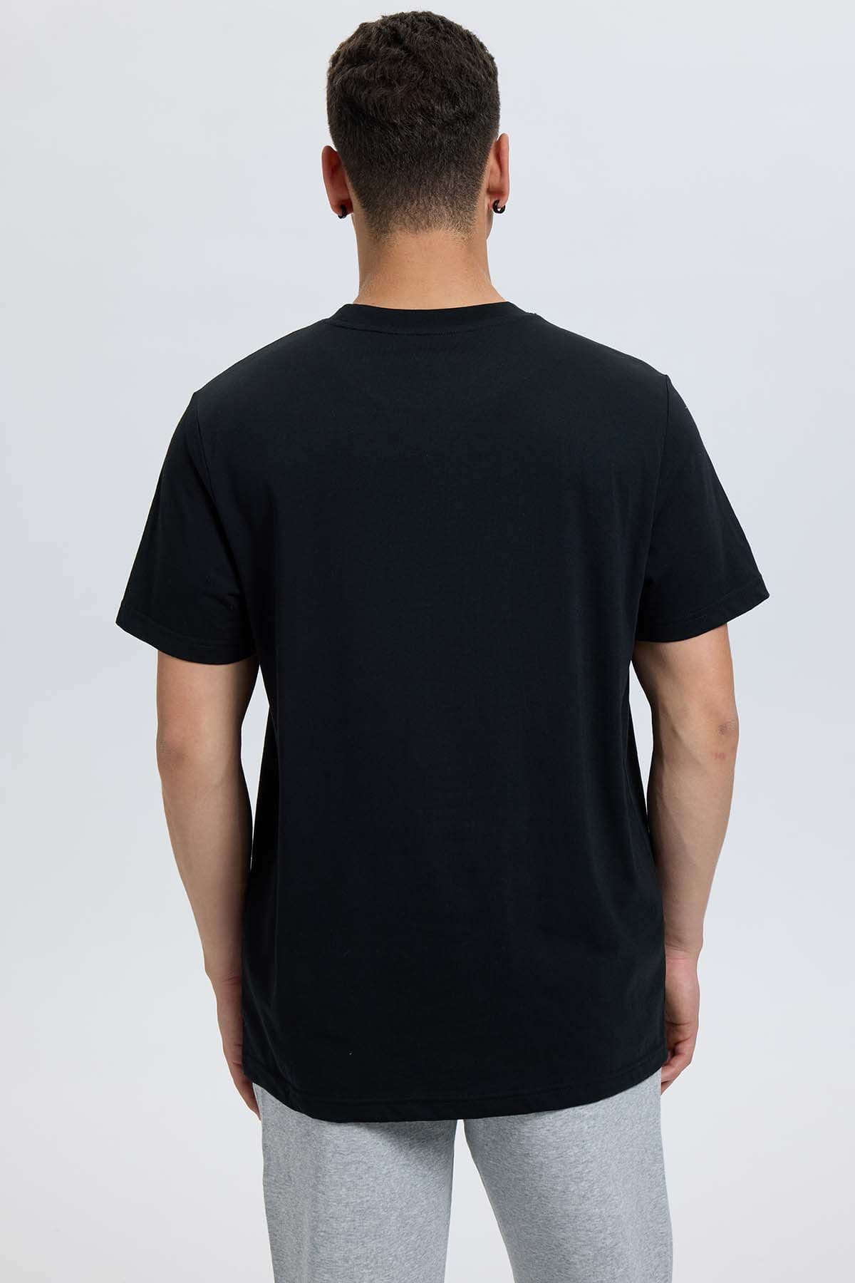 POLERA HOMBRE LONG FIT BASICA NEGRO - 3