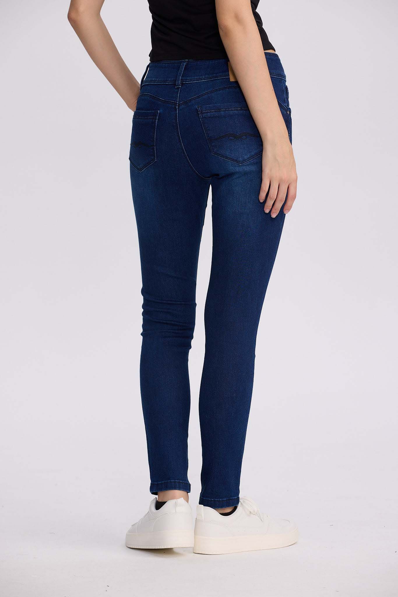 JEANS MUJER SKINNY KIM AZUL OSCURO - 3