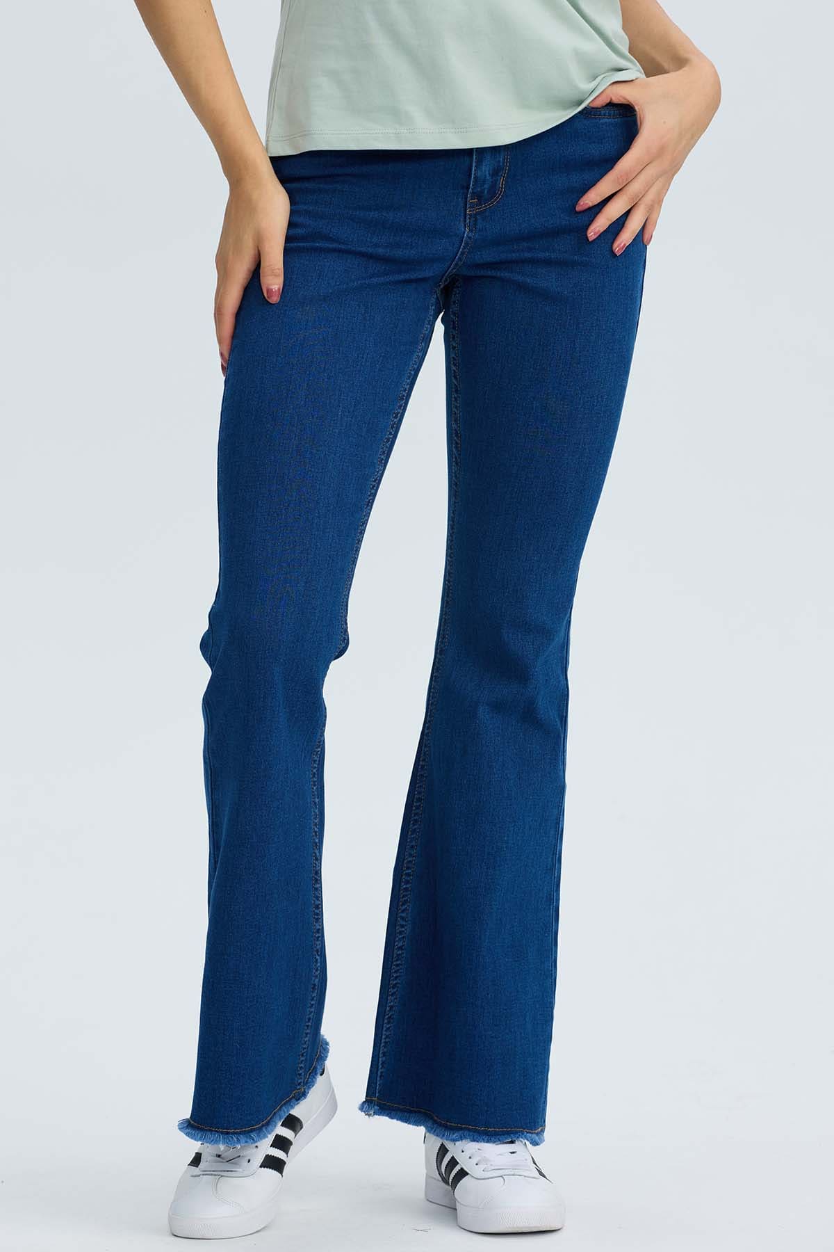 JEANS MUJER FLARE MONSE AZUL - 2