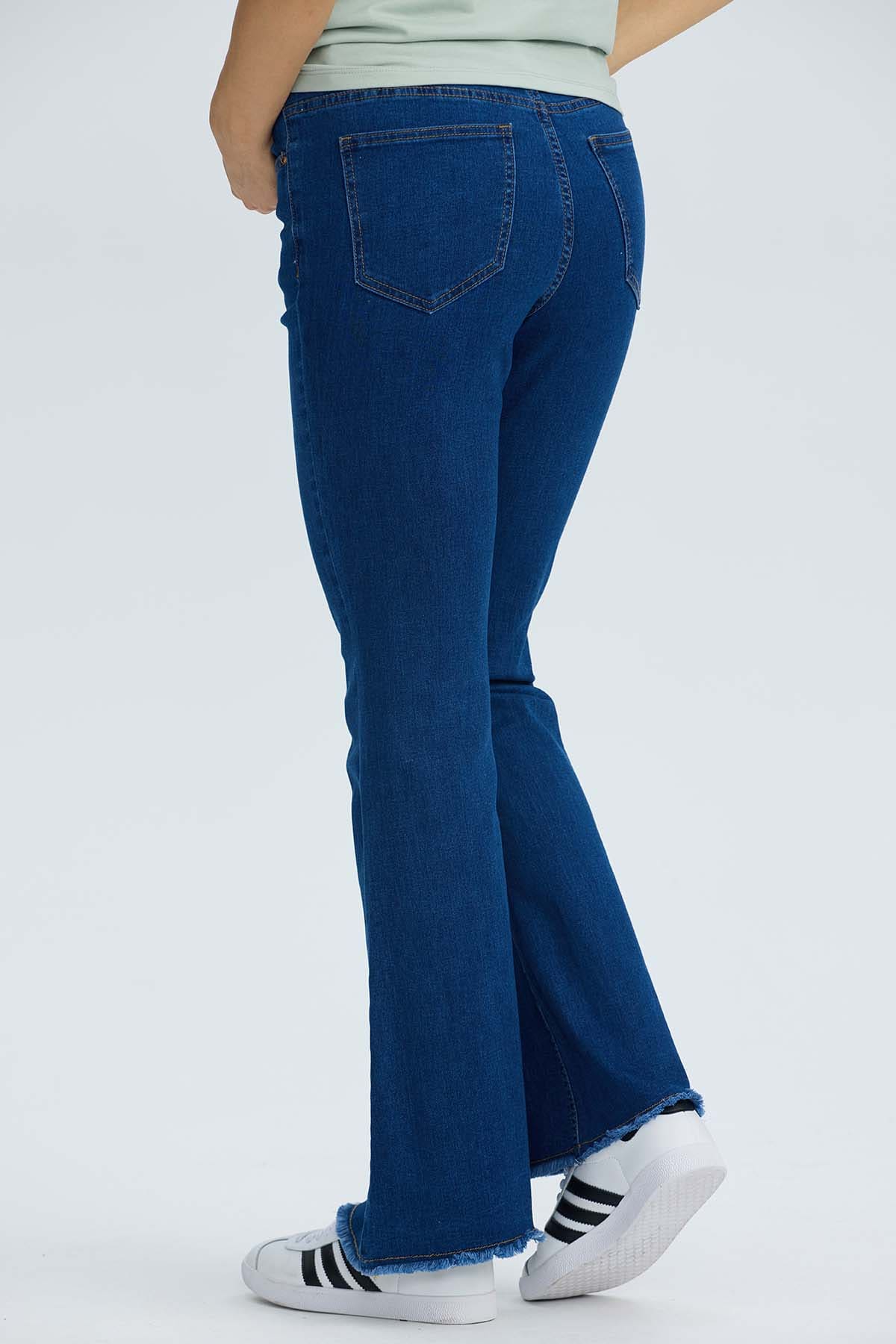 JEANS MUJER FLARE MONSE AZUL - 4