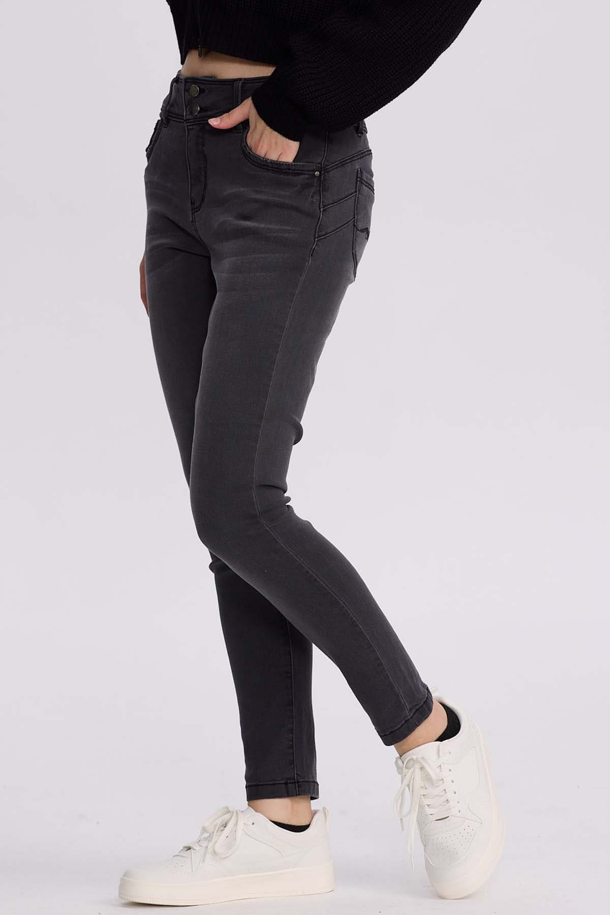 JEANS MUJER SKINNY KIM NEGRO - 3