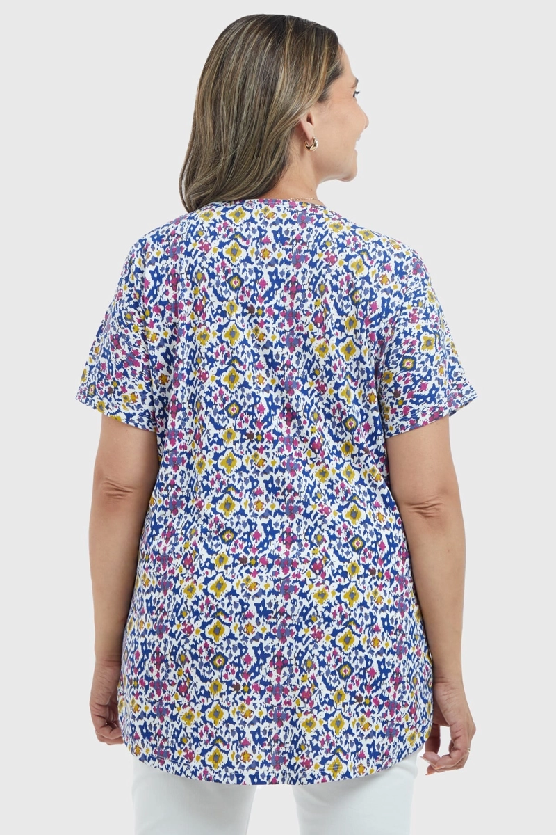 POLERA MUJER PRINT MORADO - 4