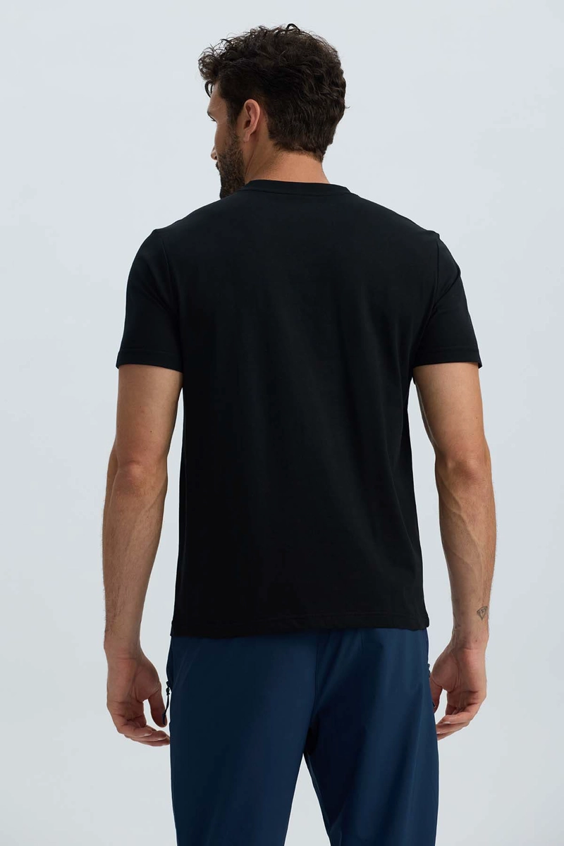 POLERA HOMBRE BASICA NEGRO - 3