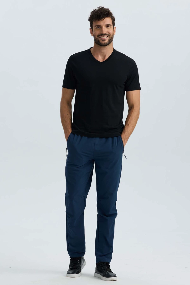 POLERA HOMBRE BASICA NEGRO - 4