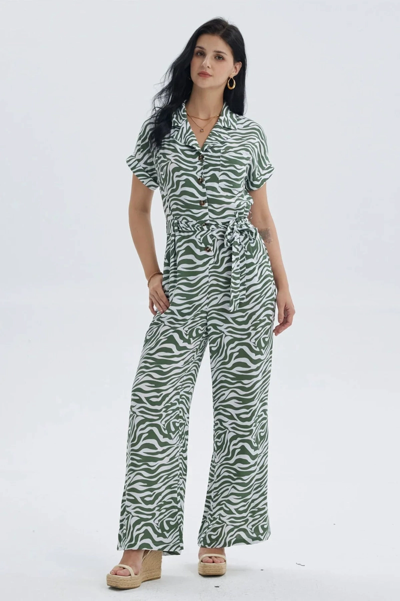 ENTERITOS MUJER LARGO BLANCO/ VERDE - 2