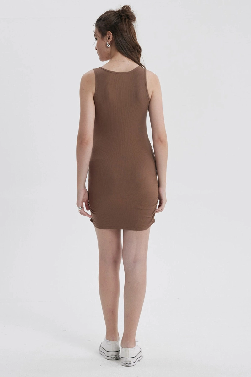 VESTIDO MUJER TUBO CHOCOLATE - 4