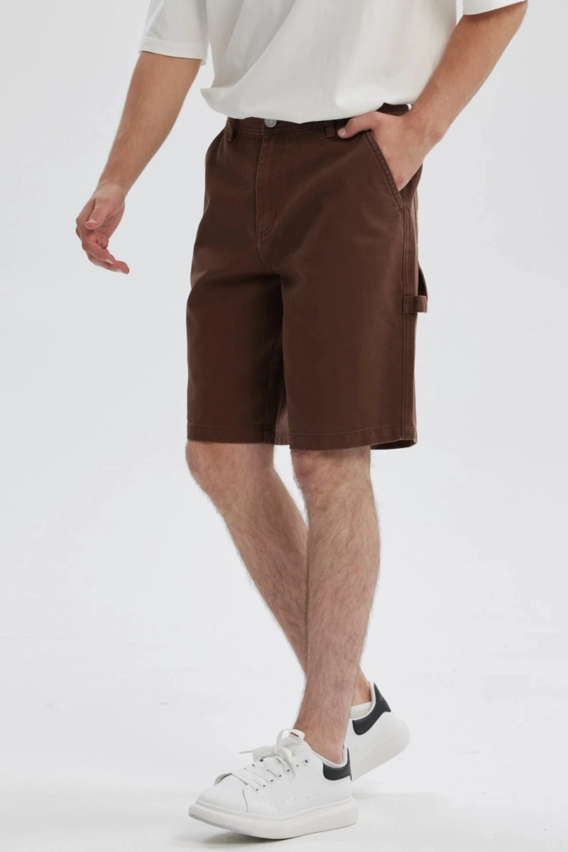 BERMUDA HOMBRE CARPINTERO BAGGY FIT CAFE - 2