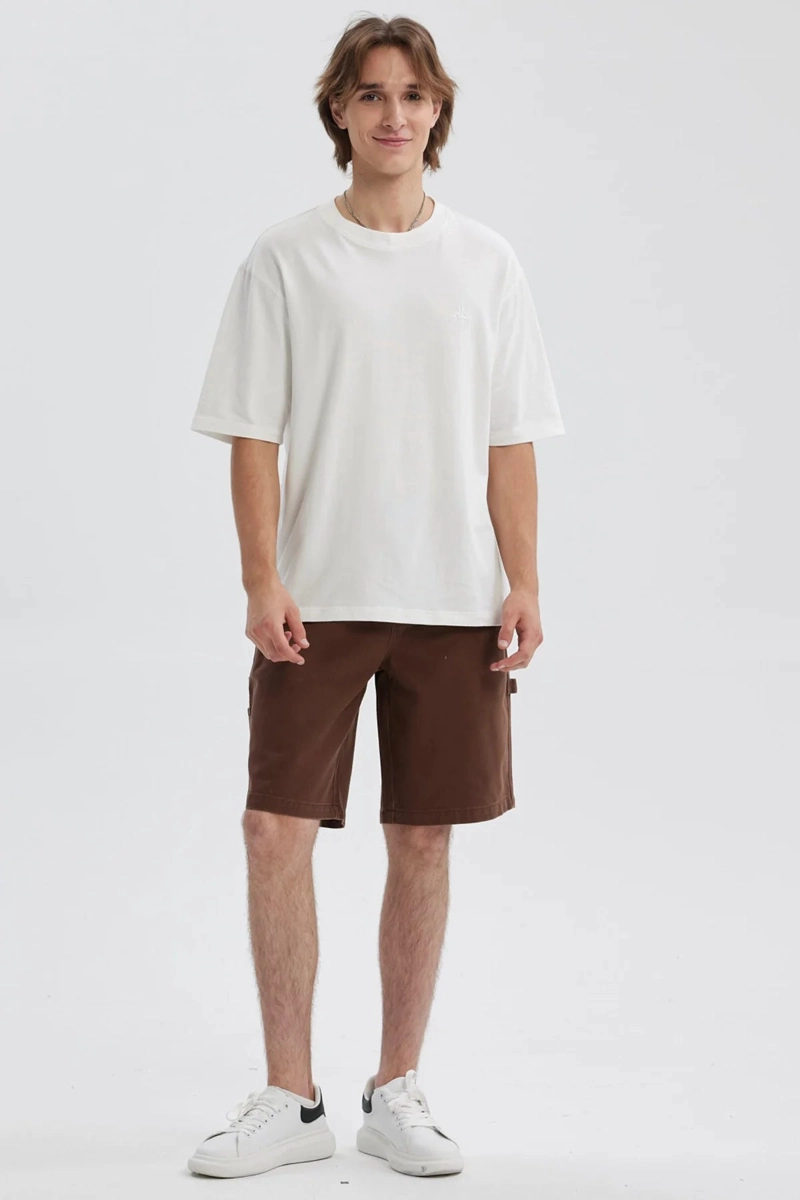 BERMUDA HOMBRE CARPINTERO BAGGY FIT CAFE - 3