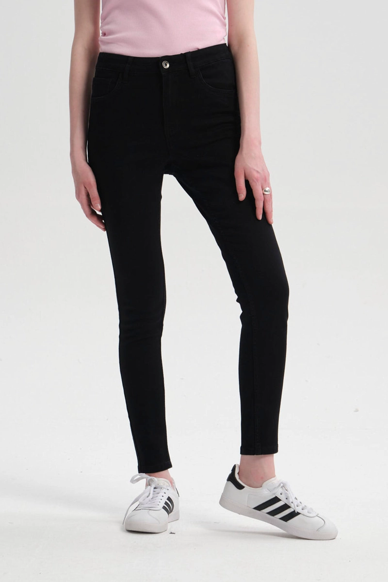 JEANS MUJER SUPER SKINNY EMILIA NEGRO - 1