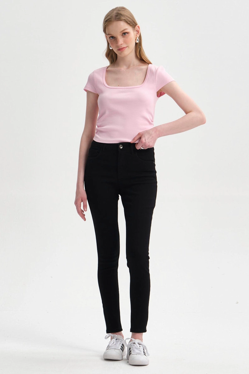 JEANS MUJER SUPER SKINNY EMILIA NEGRO - 3