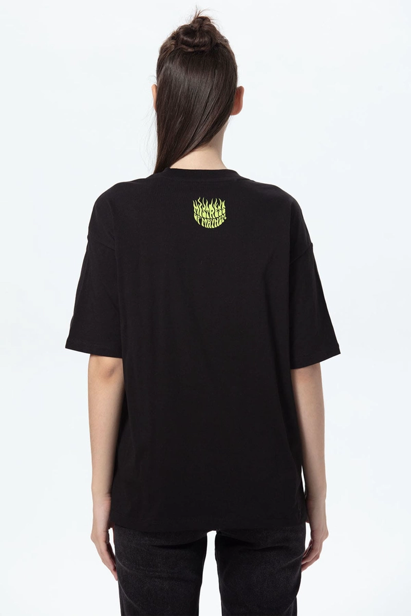 POLERA MUJER OVERSIZE NEGRO - 4