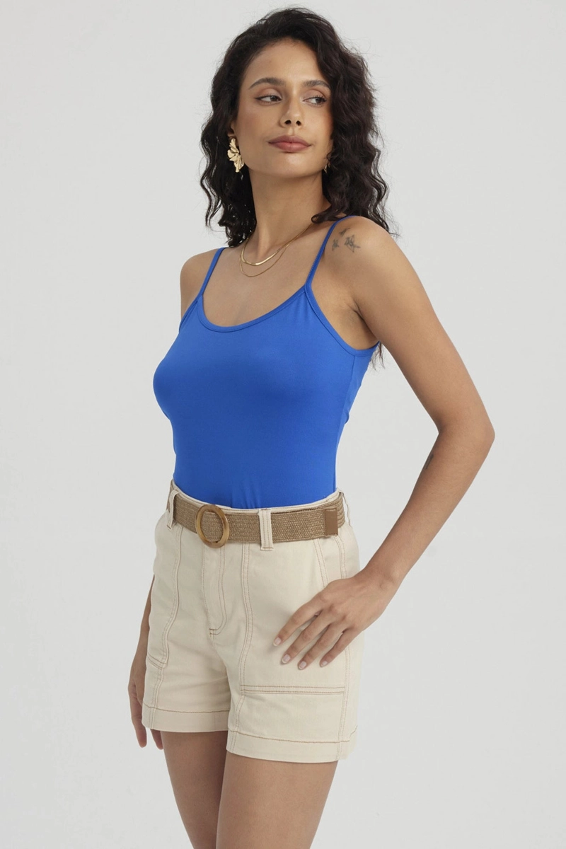 PETO MUJER PABILO BASICO LISO AZULINO - 4