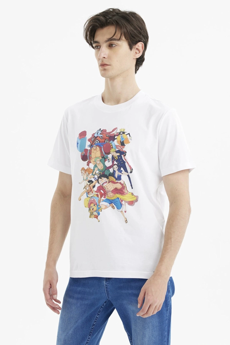 POLERA HOMBRE ONE PIECE BLANCO - 2