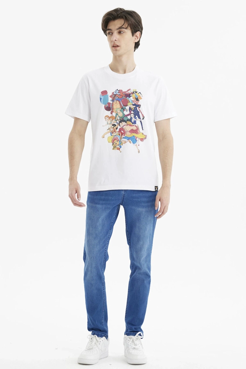 POLERA HOMBRE ONE PIECE BLANCO - 4