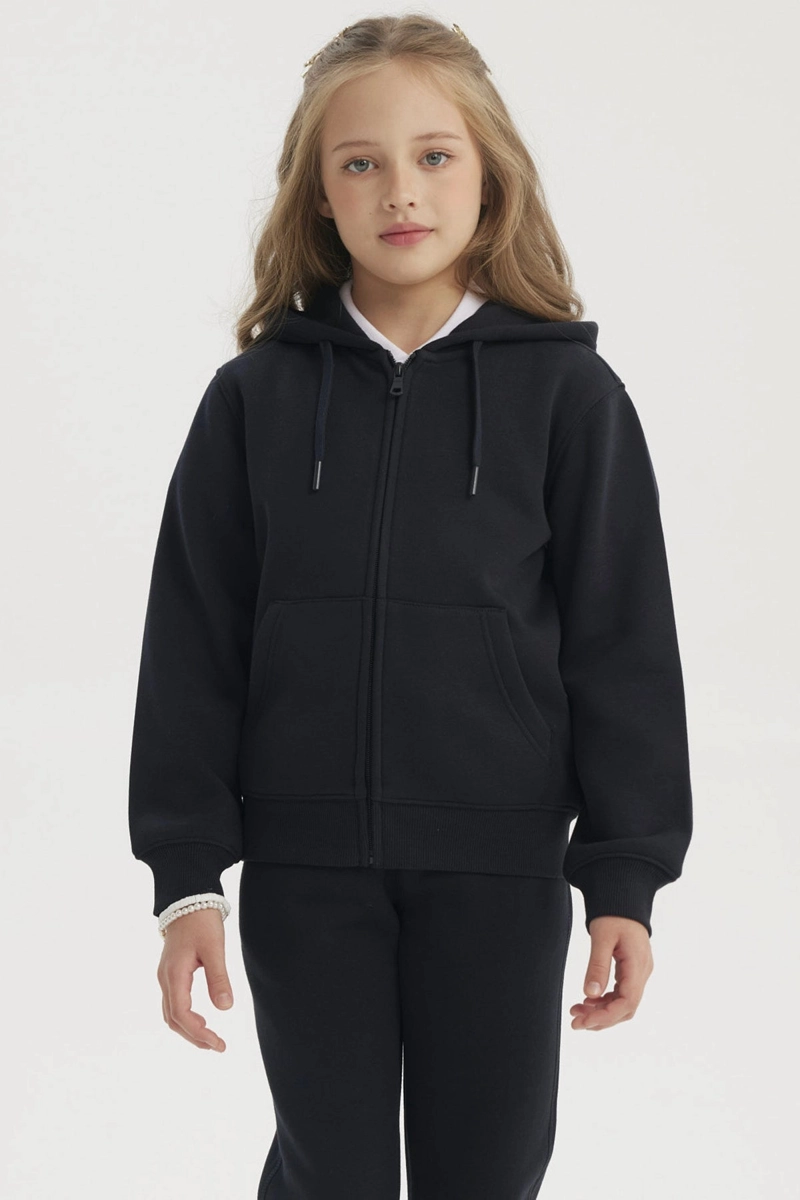 POLERON NIÑA TODDLER AZUL MARINO - 1