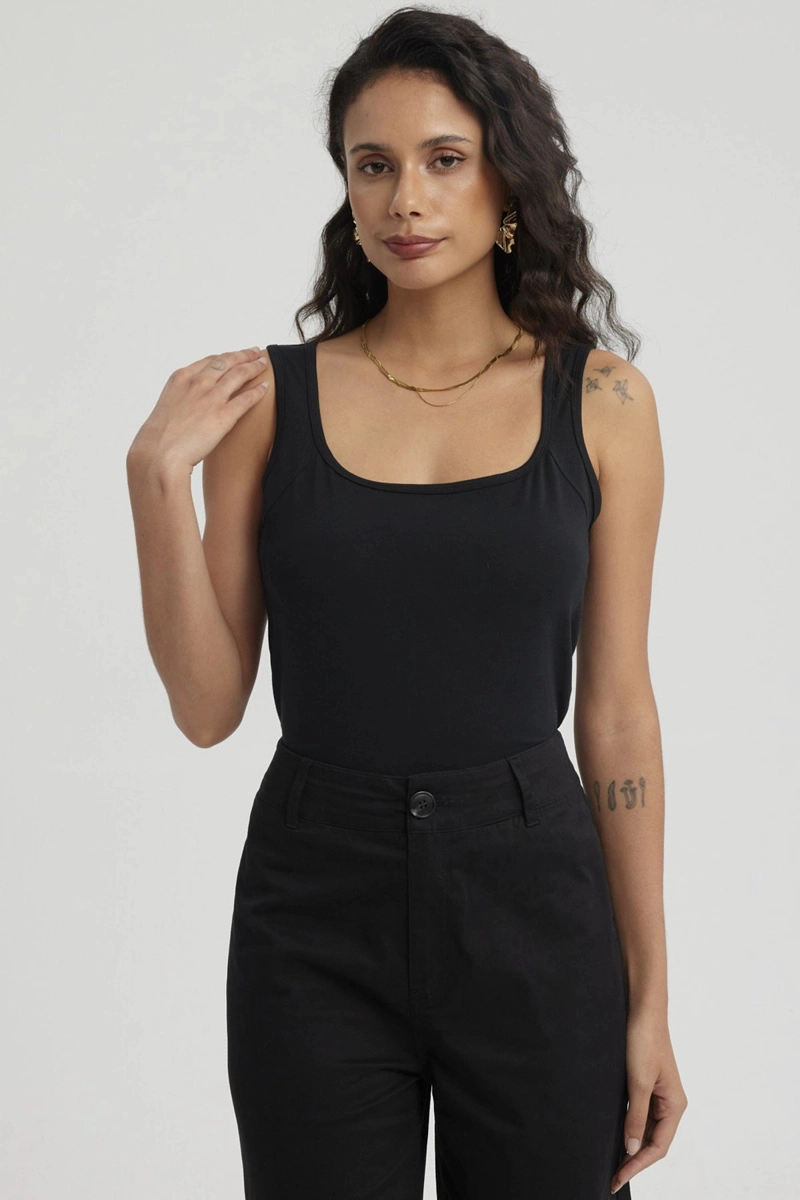 POLERA MUJER BIPACK LISA NEGRO - 1