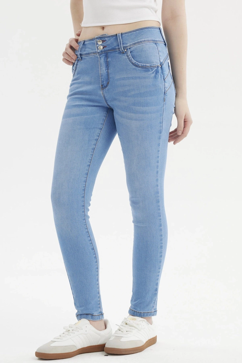 JEANS MUJER SKINNY KIM AZUL CLARO - 2