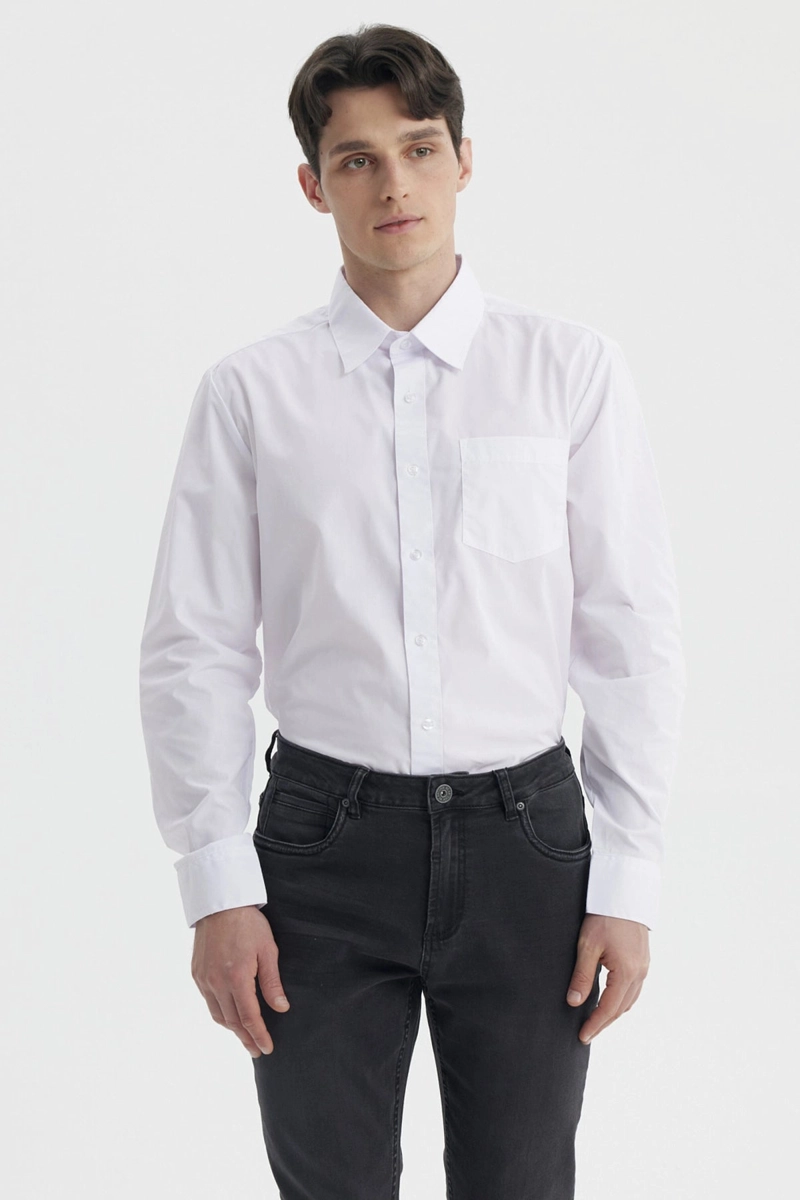CAMISA HOMBRE BIPACK BLANCO - 1
