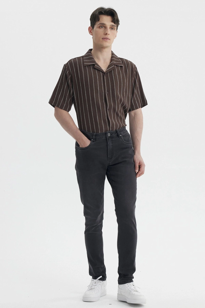 JEANS HOMBRE SKINNY 101 NEGRO - 4