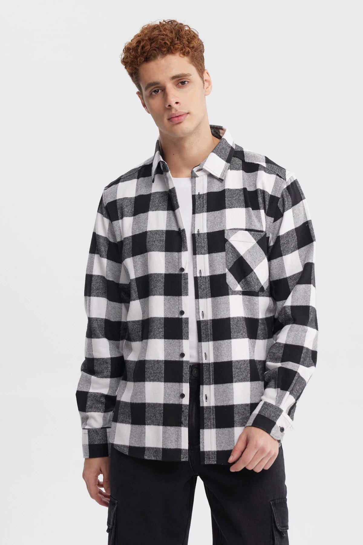 CAMISA HOMBRE SLIM NEGRO - 1