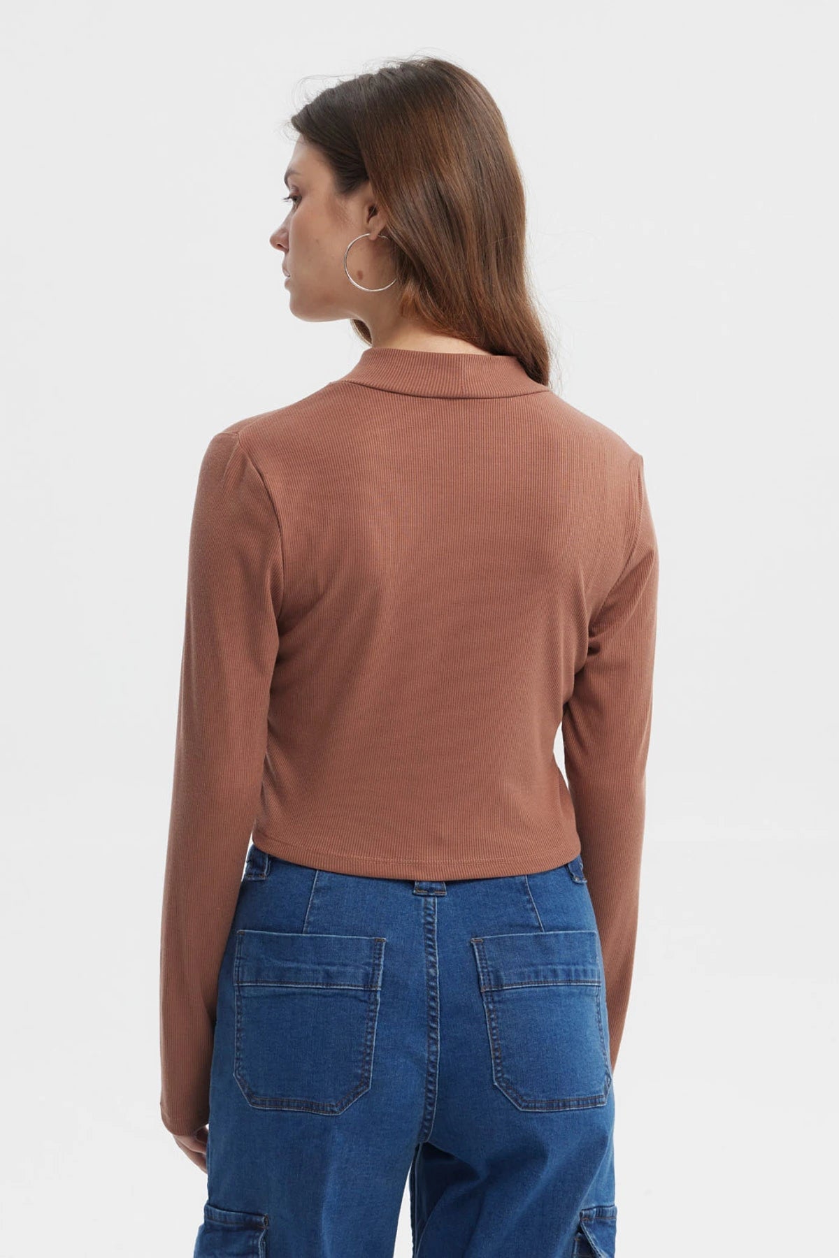 POLERA MUJER RIB CAMEL - 3