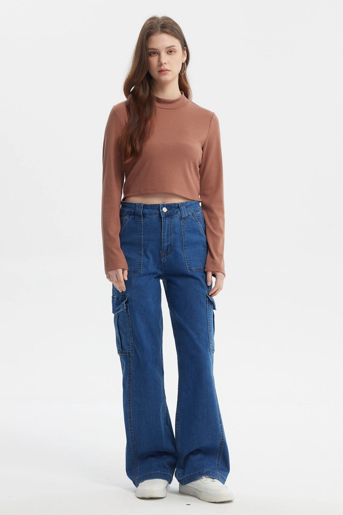 POLERA MUJER RIB CAMEL - 4