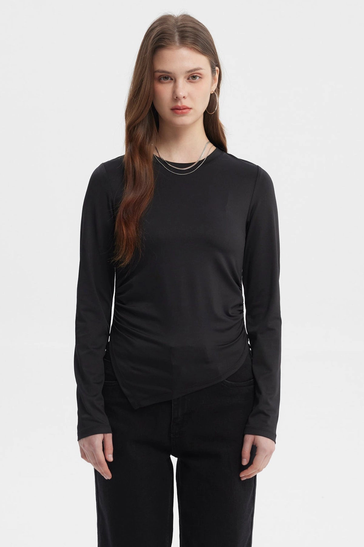 POLERA MUJER BASTA EN PUNTA NEGRO - 1