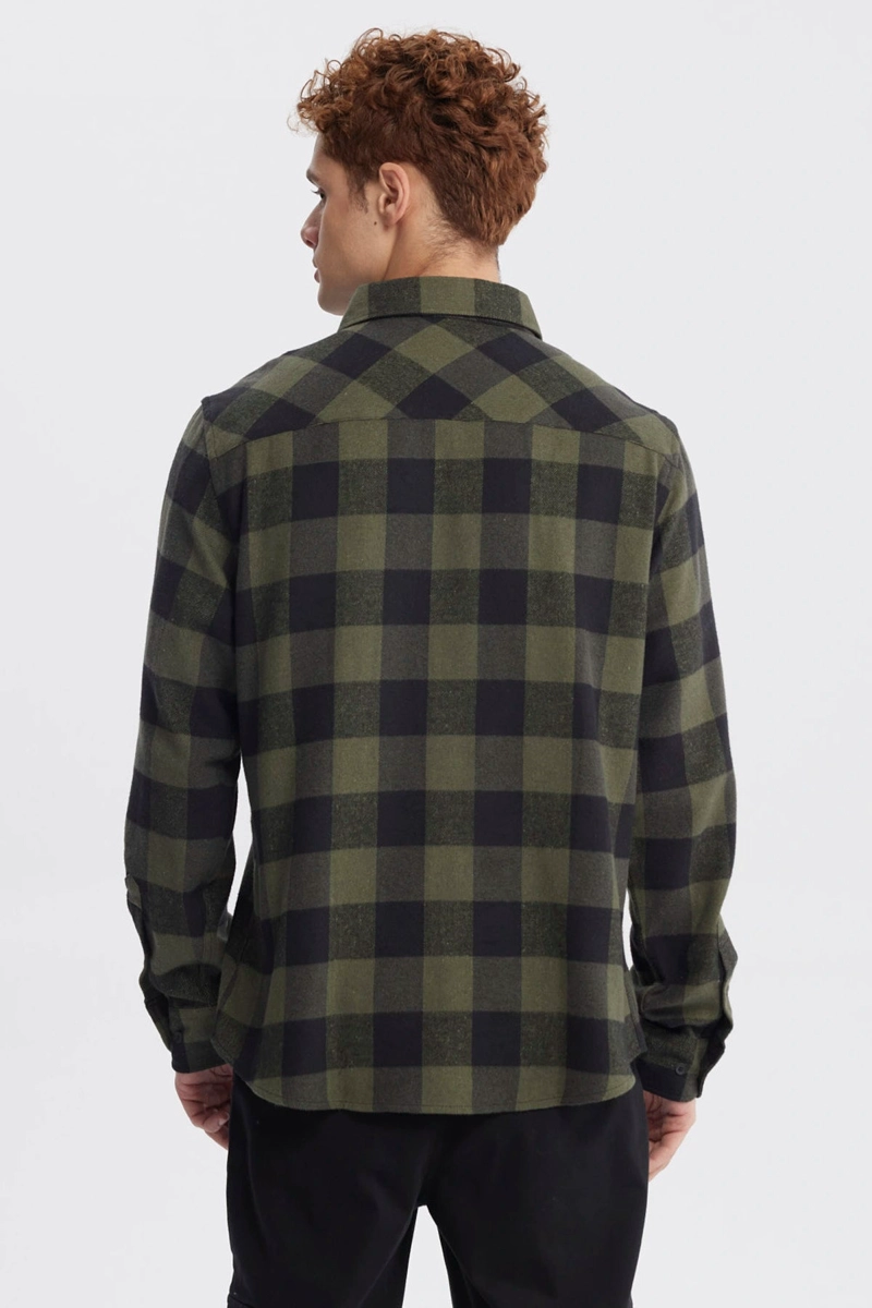 CAMISA HOMBRE SLIM VERDE - 3