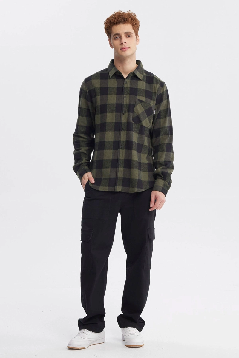 CAMISA HOMBRE SLIM VERDE - 4