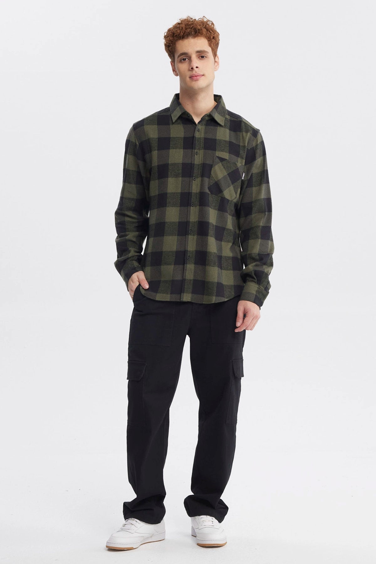 CAMISA HOMBRE SLIM VERDE - 4