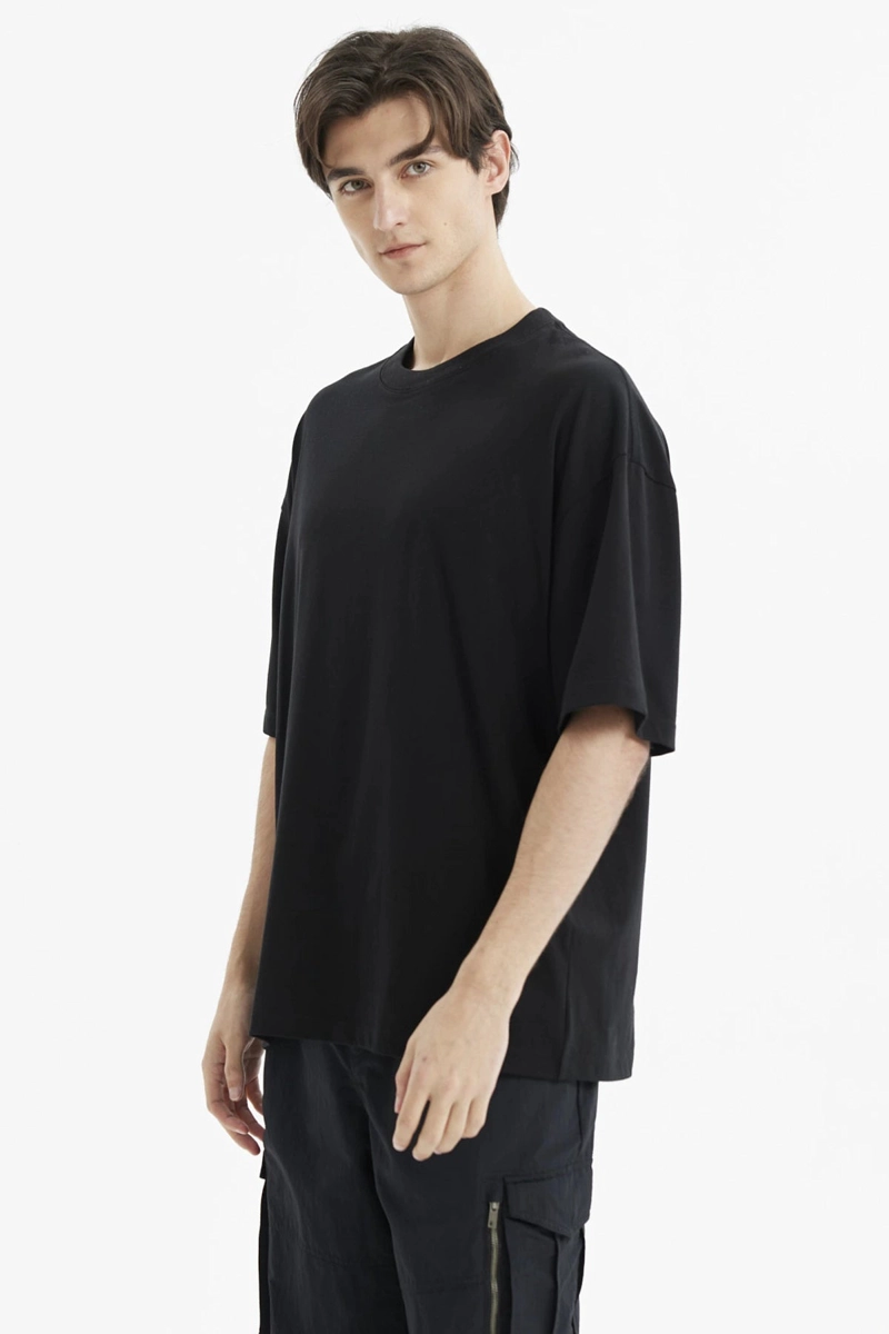 POLERA HOMBRE OVERSIZE NEGRO - 2