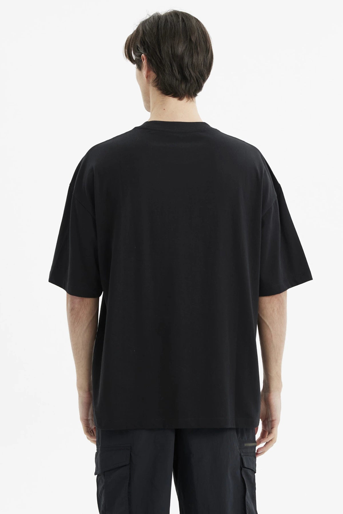 POLERA HOMBRE OVERSIZE NEGRO - 3