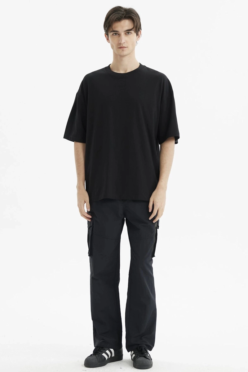 POLERA HOMBRE OVERSIZE NEGRO - 4