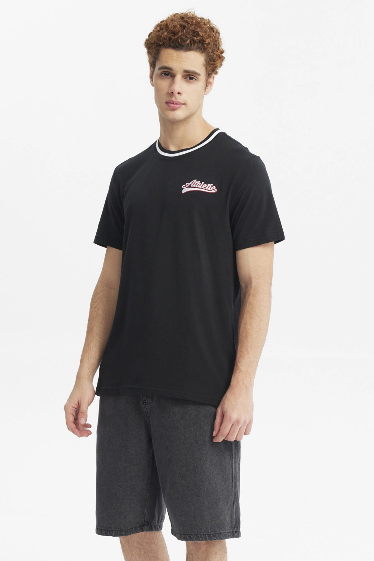 POLERA HOMBRE REGULAR PRINT NEGRO - 2